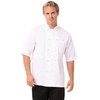 Chef Works Men's Tivoli Chef Coat, White, Small