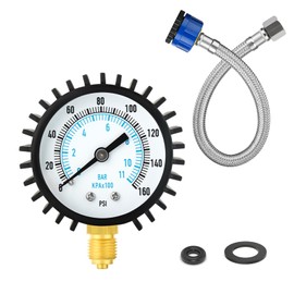 TAILONZ PNEUMATIC 0-11 Bar Stainless Steel 2 Inch Face Dial Tap Pressure Gauge WOG Water Oil Gas