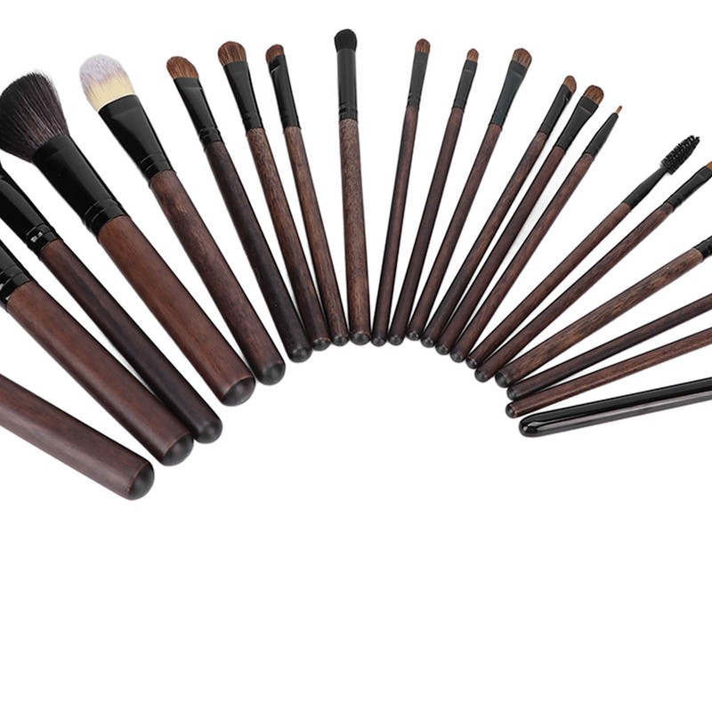 21pcs Makeup Brush Set Wooden Handle Eyeshadow Foundation Blush Brush