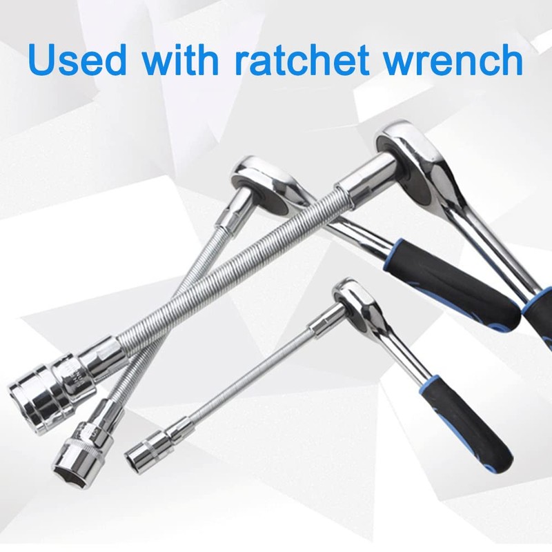Omninmo 1-Piece Wrench Sleeve Extension Rod, 1/4 Socket Wrenches Drive