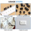 320 Pcs Nylon Round Spacers Washers Assortment Kit, Black Plastic