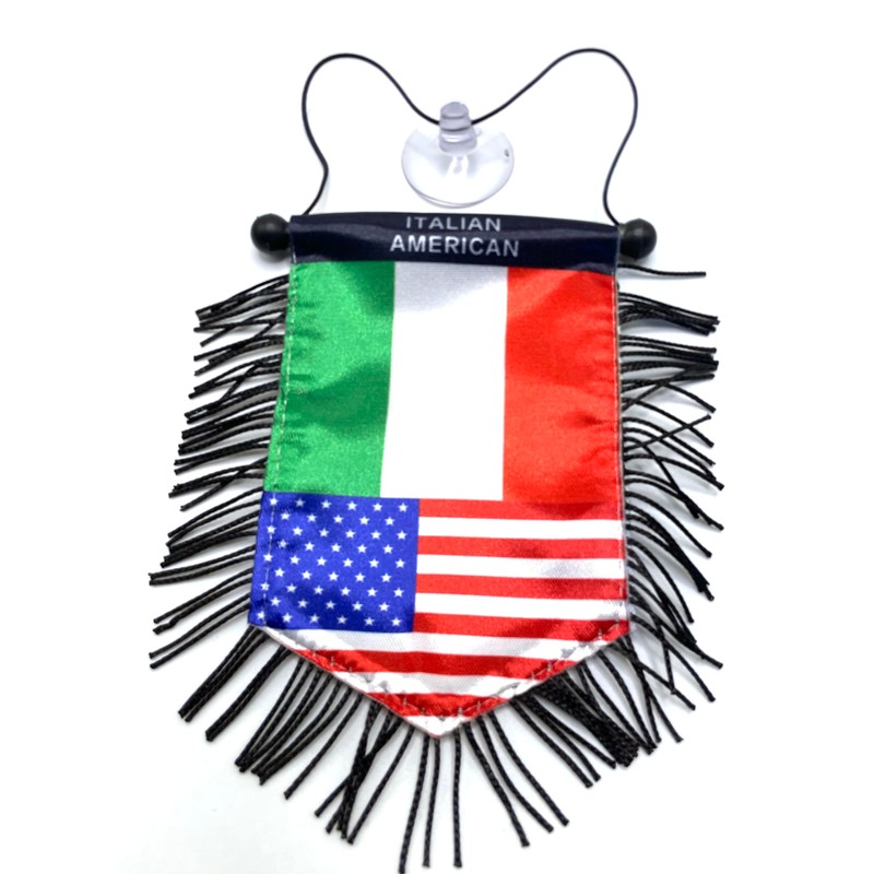 Italian American Flag Rearview Mirror Hanging Accessory – Celebrate Italy
