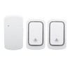 Self Powered Doorbell Set 2 Transmitter Long Range 38 Ringtones
