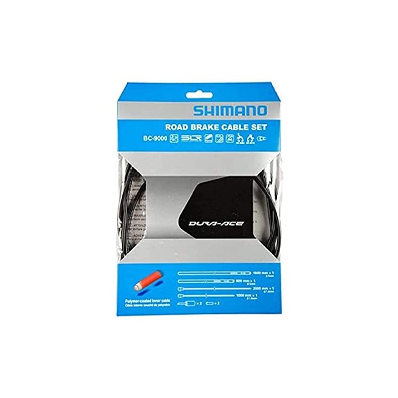 Shimano Spares Road brake cable set, Polymer coated stainless steel