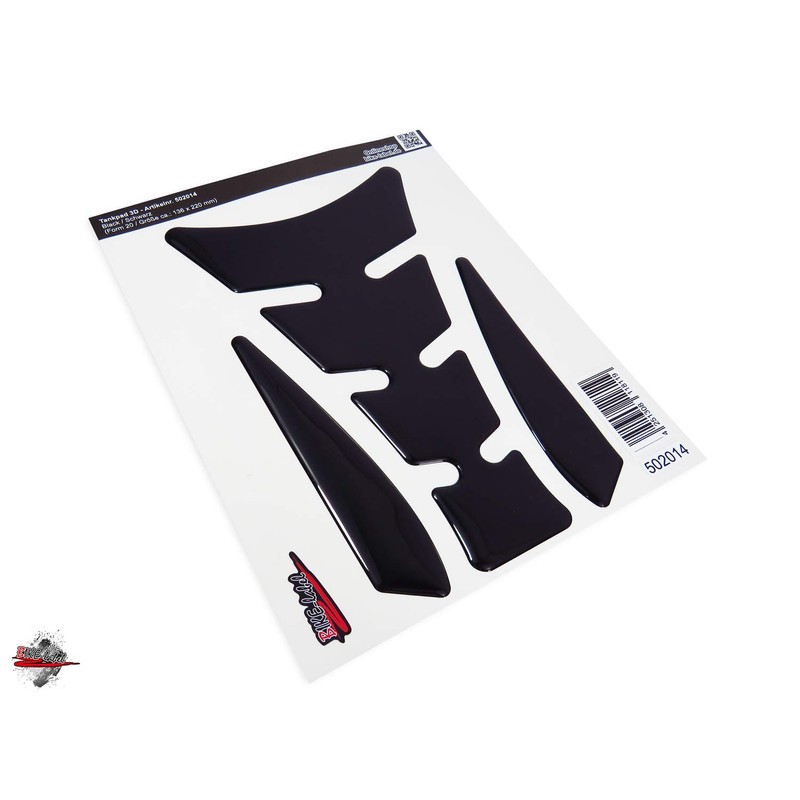 BIKE-label Tank Pad Motorcycle Sticker Black Compatible with Suzuki 502014VA