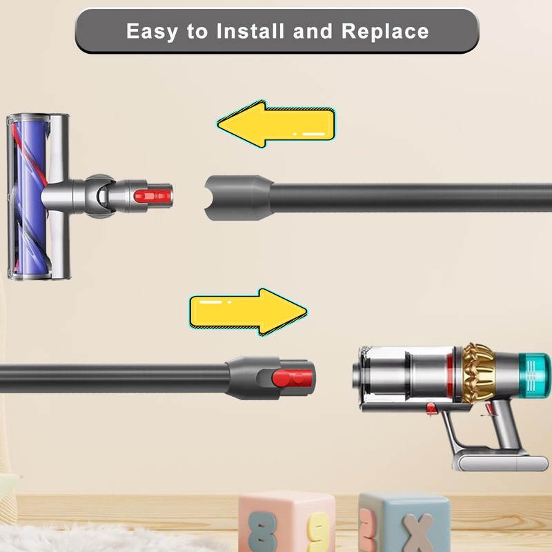 Qygba Replacement Wand Tube for Dyson V12 Detect Slim Cordless