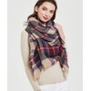 Wander Agio Womens Warm Blanket Scarf Square Shawls Infinity Scarves