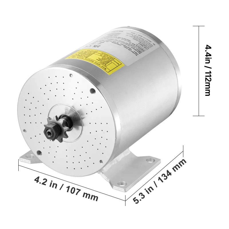 48V 2000W Electric Brushless DC Motor Kit with Speed Controller