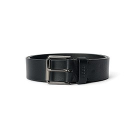 ECCO Men's Essential Jeans Casual Leather Belt, BLACK, 100 CM