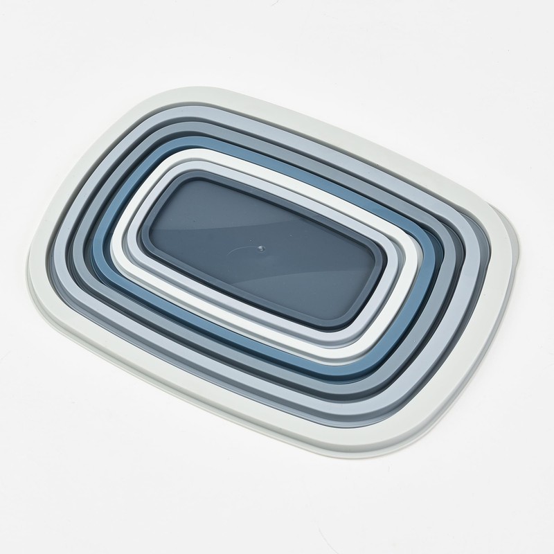 SharpChef 14pc Rectangle Plastic Food Storage Container Set, Stackable, Nesting,