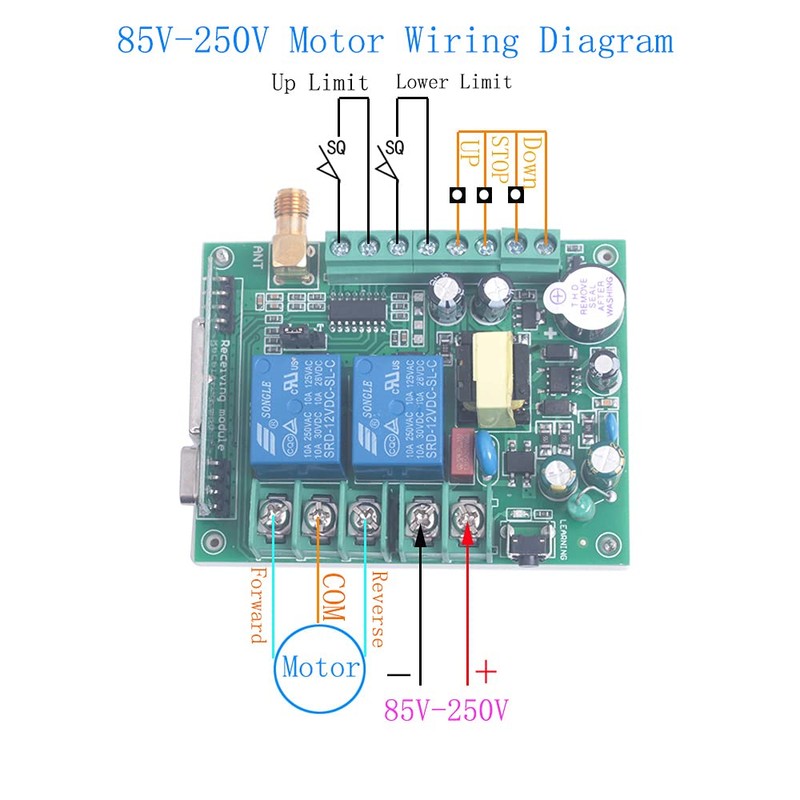AC 85V 110V 120V 220V 250V 2 Channel Motor Forwards