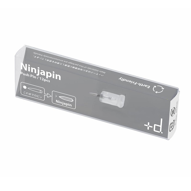 Plus D (+d) Ninja Pin 12P White D-334-WH Push Pins