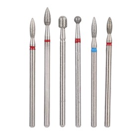 5 Tipos 6Pcs Cabeza De Broca Uñas Manicura,Herramientas De Manicura, Tienda De Arte Uñas Postizas For Espejos De Uñas De Uñas De For Espejos Herramientas Exquisitas(Jg#9)