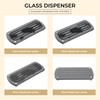 [Luxury] Kitchen Soap Dispenser Set - 16OZ Black Glass Bottle,