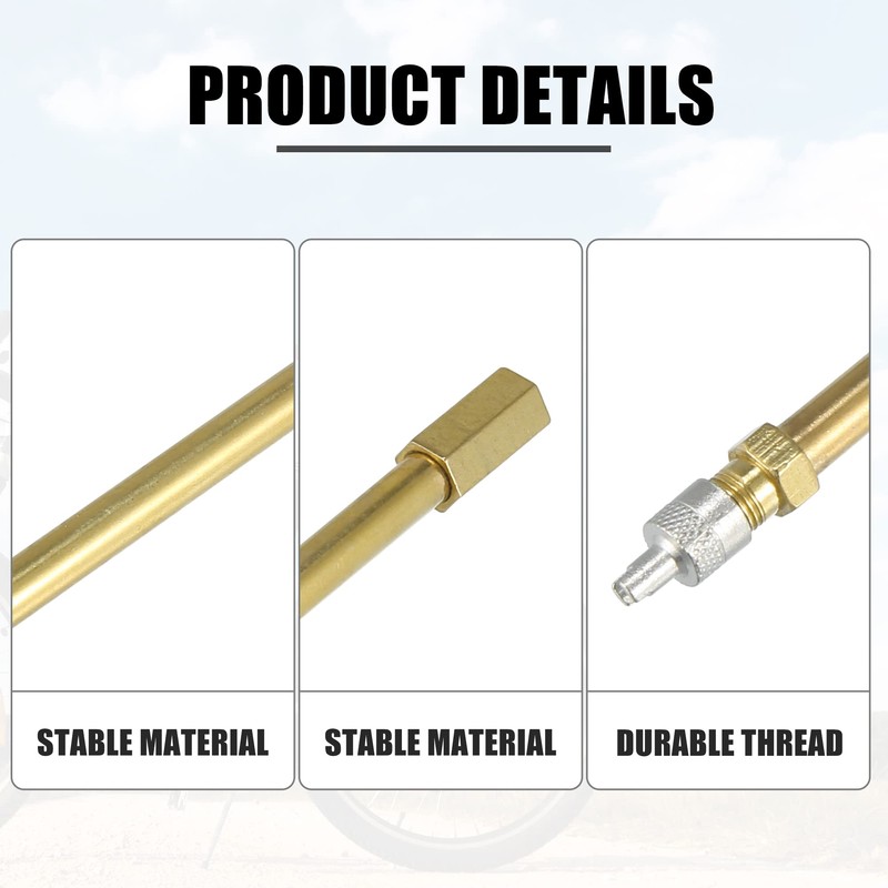 X AUTOHAUX 150mm/5.91" Auto Tire Valve Stem Air Inflation Extension