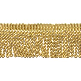 DÉCOPRO Light Gold 2.5" Bullion Fringe Trim 24 Karat Gold [10 Yards]