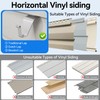 Amuille 20 Pack Vinyl Siding Hooks, No Hole Siding Hanging