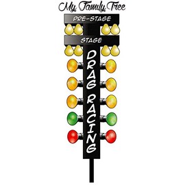 Nostalgia Decals My Family Tree Drag Racing Christmas Tree 2 ft Decal in The United States