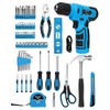 139-Piece Tool Set - Tool Kit with 8V Cordless Drill