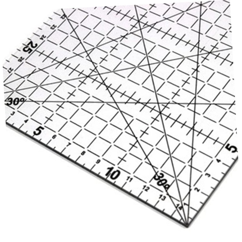 Tofficu Sewing Ruler Measuring Tape Scale Patchwork Quilter's Ruler Non-Slip