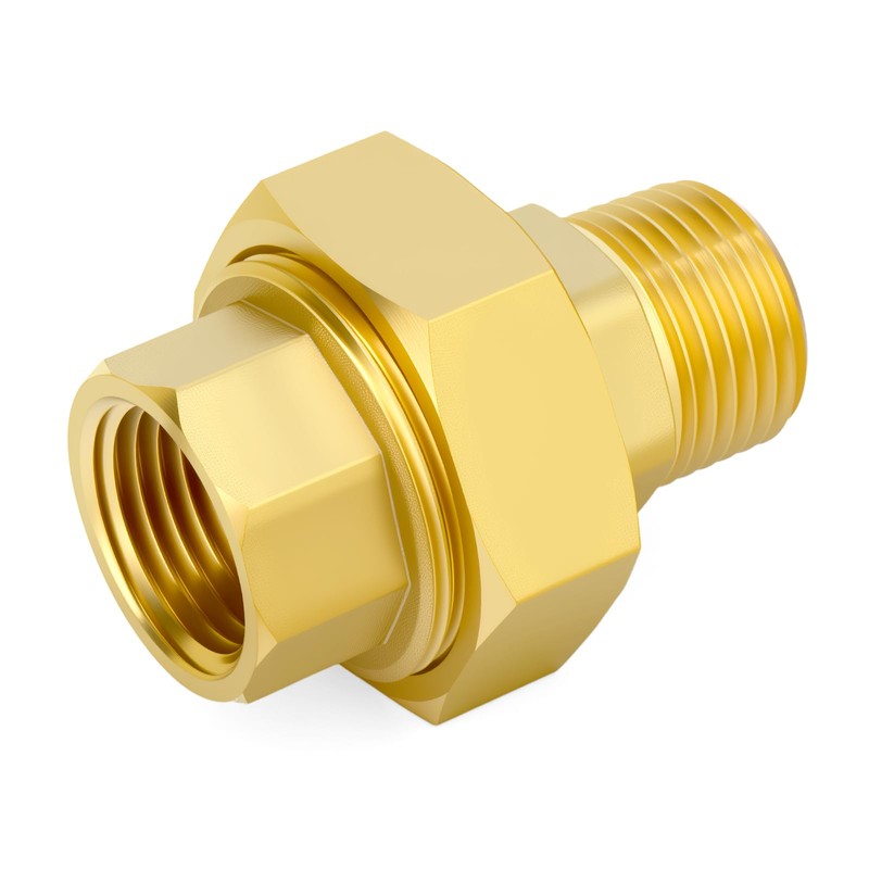 GORAGUCHI 1PCS Brass Union, 3/4" NPT Male x 3/4" NPT