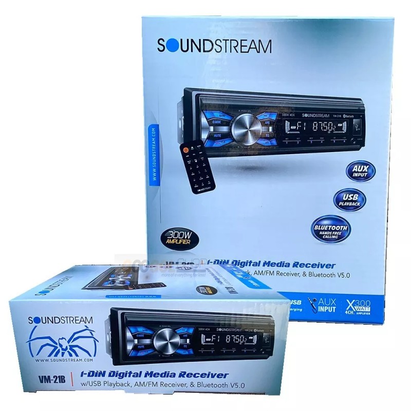 Soundstream Single DIN Radio USB/MP3/AM/FM CAR Stereo Dash kit For