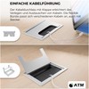 ATM Cable Feed-Through Cable for Desk, Table, Furniture, Cable Duct,