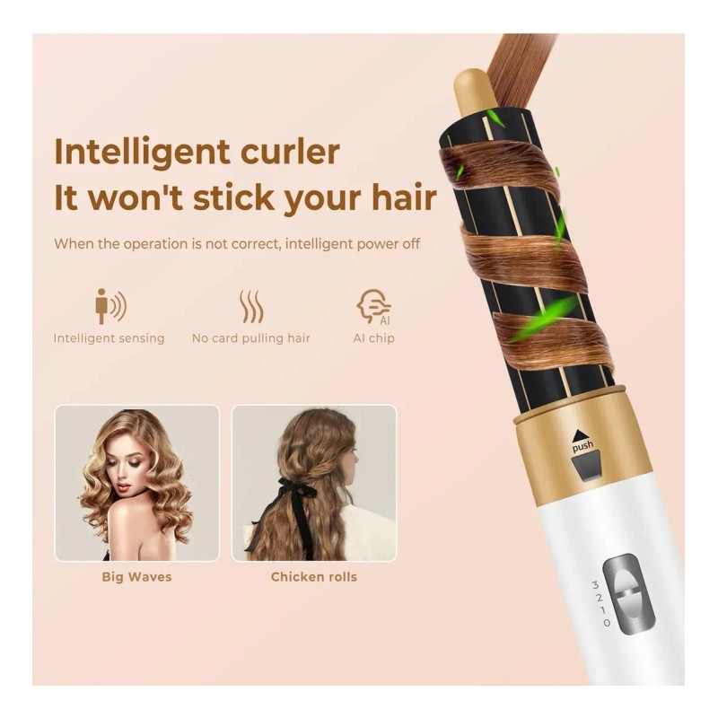 5 In1 Caliente Cepillo Secador Peine Kit Cepillo Desmontable