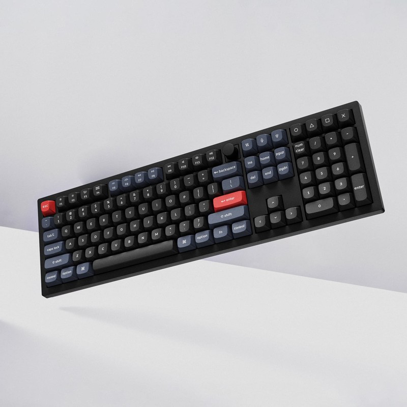 Keychron V6 Wired Custom Mechanical Keyboard Knob Version, Full-size QMK/VIA