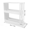 Sliding Spice Rack Slidable Design 2 Tiers Large Capacity Nonslip