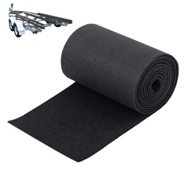 Boat Trailer Bunk Carpet 16 Inch x 15 feet Black Marine Roll Carpet Replacement Parts Accessories Carpet Padding Cover for Jet Ski Trailer Boards Ramps (Black-16in x 15ft)