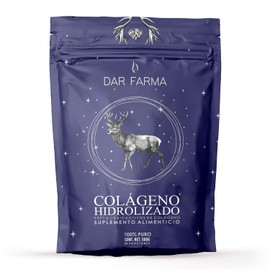 Colágeno Hidrolizado Puro en Polvo 500 g (50 Servicios) - Péptidos De Colágeno Bioactivo - Suplemento Alimenticio de Alta Absorción - Proteína de Fácil Digestión - Sabor Neutro y Sin Azúcar - Darfarma