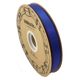Royal Blue Satin Fabric Ribbon - 5/8" x 100 Yards, Wreath Decor, Gift Wrapping, 4th of July, Gift Bow, Birthday, Police Support, Veterans Day, Christmas, Hanukkah