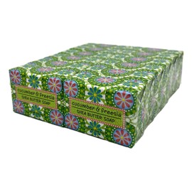 Greenwich Bay Trading Co., Cucumber and Freesia Shea Butter Soap, Set of 12 Bars, 2 Ounces Each