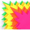 40 x neon flourescent stars - 15cm x10cm assorted neon