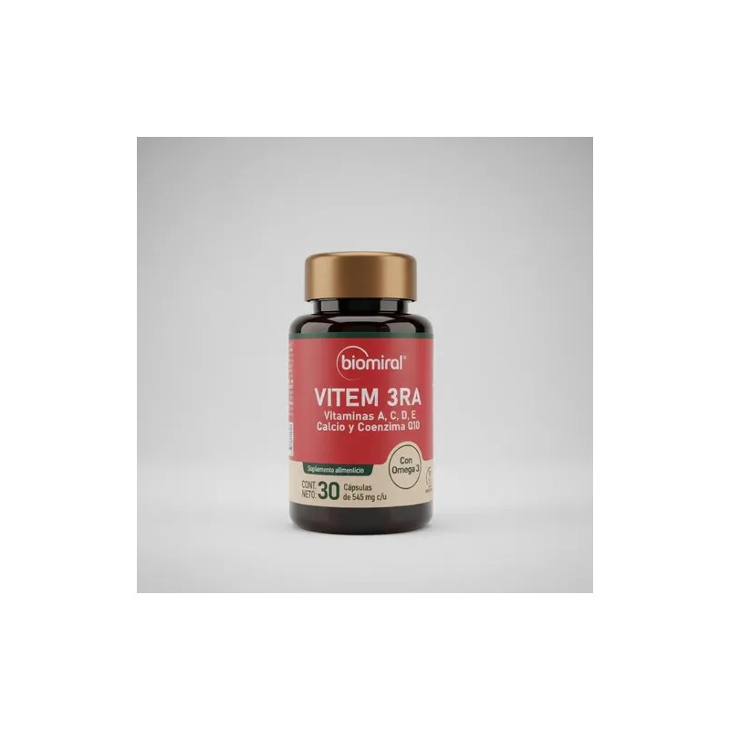 Vitaminas A, C, D, E Geriatricas Vitem 3ra Capsulas