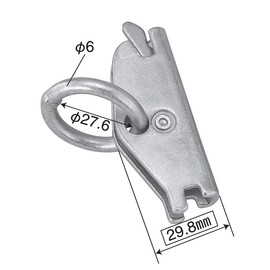 pa-man E-Clip Super Short Lashing Rail Hardware Ring Hook E-Track Fastening Belt Unloading