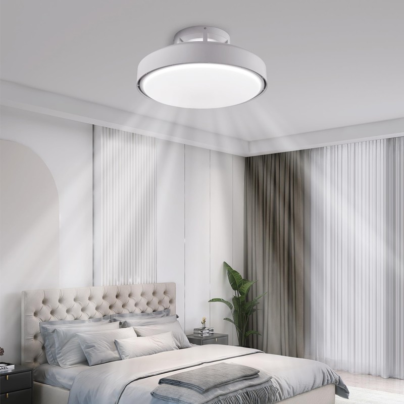 CELAVY Ceiling Fans with Lights and Remote, 19.8 in Flush