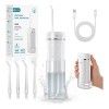 Irrigador Dental Portátil Airuidu 4 Modos Alta Presión 140 PSI USB Blanco