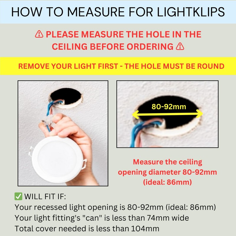 Lightklip - 1 Light Pack - Easy Fix for Damaged