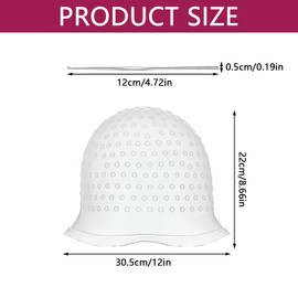 One Piece Useful Highlighting Cap Professional Reusable Coloring Hair Hook Caps Hairdressing Dyeing Staining for Frosting Coloring Hat