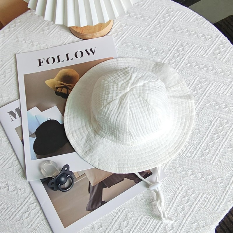 Cotton Baby Hat: Perfect for sun protection. Floral Kids Sun
