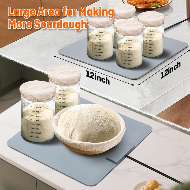 Graphene Heating Sourdough Warming Mat, Sourdough Heating Mat,Bread proofing mat,Warming