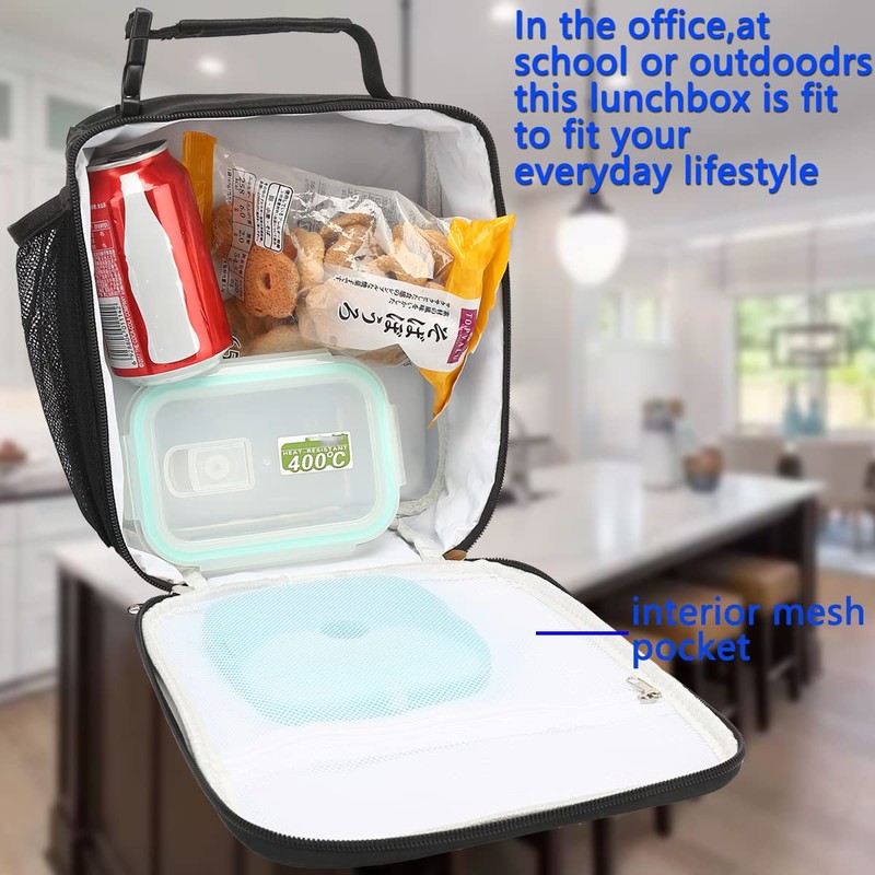 FlowFly Kids Lunch Box Insulated Soft Bag Mini Cooler Back