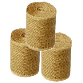 Cinta de arpillera de 10,16 cm x 13,76 m de yute natural de 10,16 cm y 4,57 m de largo, 3 rollos (natural, 10,16 cm x 13,24 m)