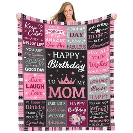 HEIFAM Mom Birthday Gifts from Daughter Son, Birthday Gifts for Mom, Gifts for Mom Birthday, Mom Birthday Gifts, Happy Birthday Mom Gifts, Mom Gifts Birthday, 50''x60''