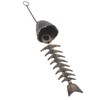 Fishbone Wind Chimes Relaxation Sound Beautiful Melody Iron Hanging Ornament