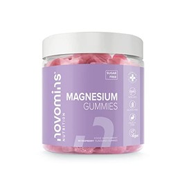 Magnesium Gummies â Sugar Free - Vegan â 1 Month Supply - Gluten Free - Chewable Magnesium Supplements â 1091 mg Magnesium Citrate Providing 120mg of Magnesium - Made by Novomins