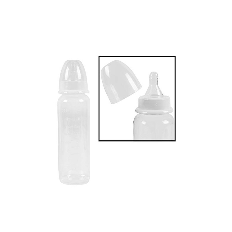 6 Clear Baby Feeding Bottles