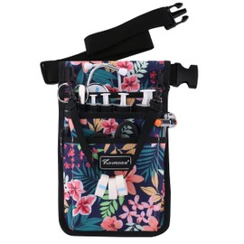 TUHAOGE Nurse Fanny Pack with Tape Holder, Nurse Pocket Organizer for Medical Professionals，12 Pockets Nurse Waist Bag（S-SL46BH）